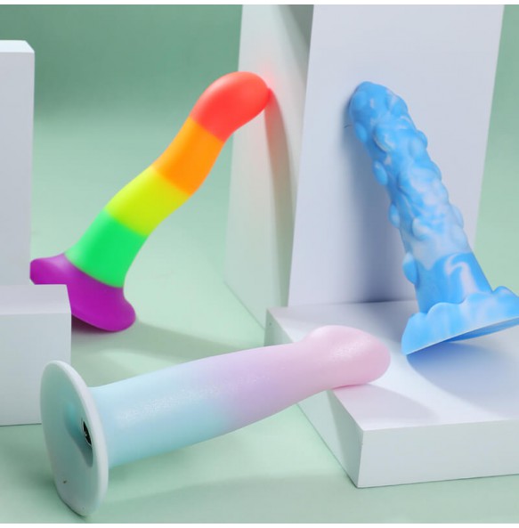 MizzZee - Liquid Silicone Fantasy Color Series Dildo (L:17cm - D:3.2cm)